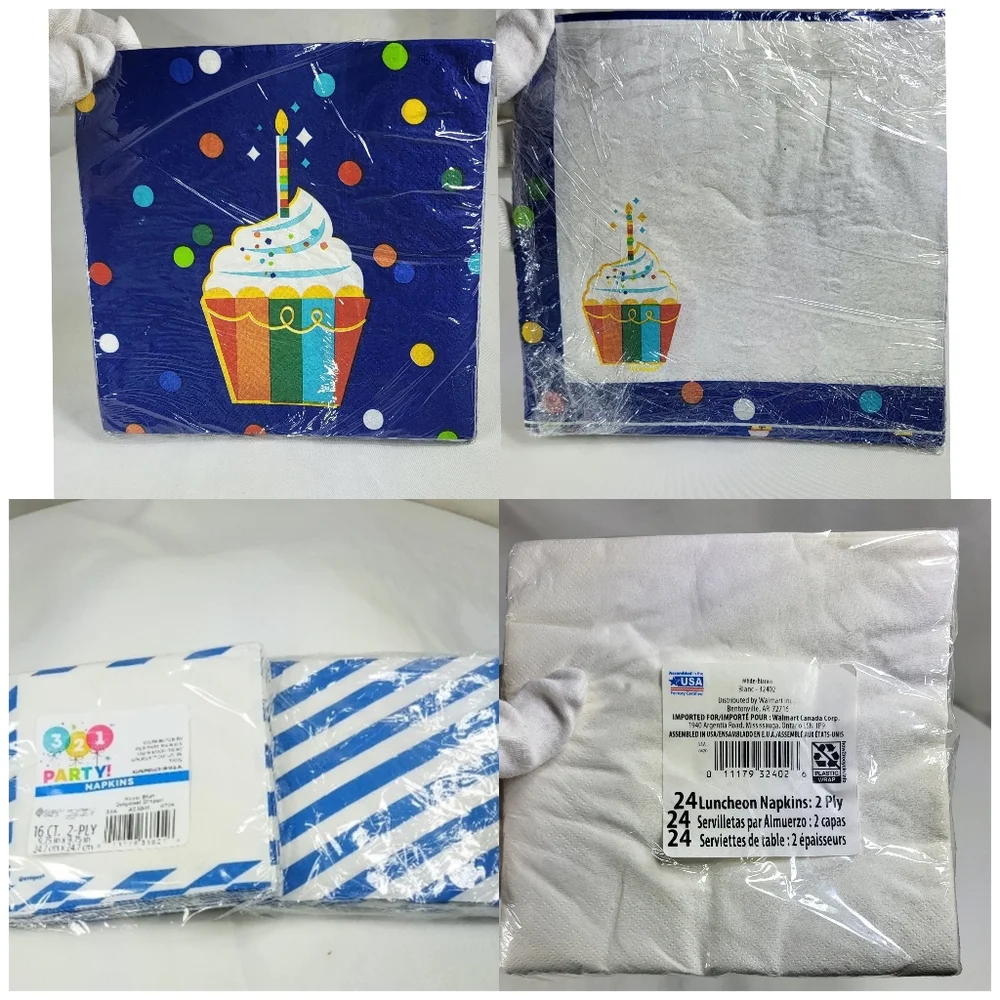 152pc Royal Blue Birtbday Celebrate Party Pack